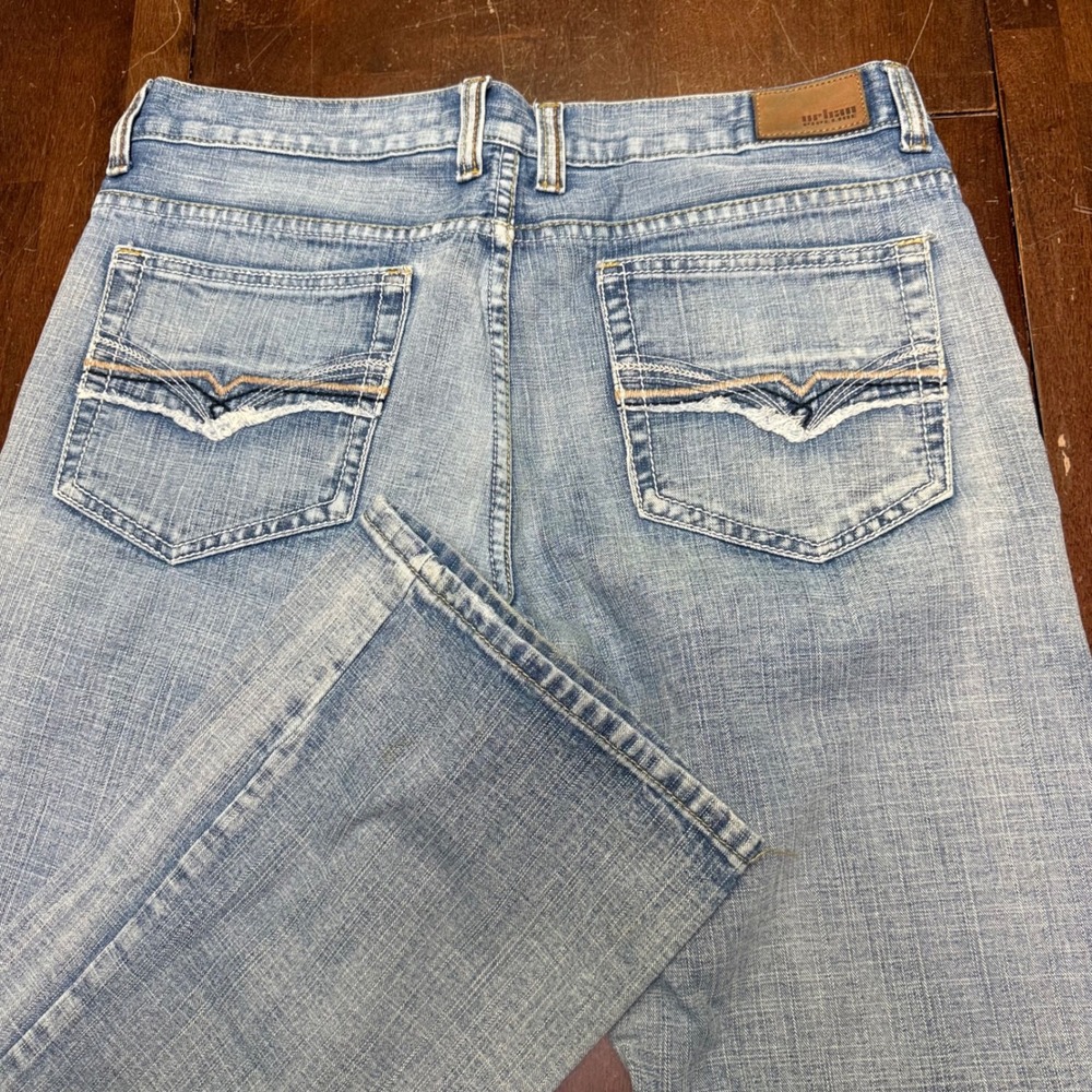 Vtg Urban Pipeline Relaxed Bootcut Jeans Mens 34x32 Light Wash Denim Y2K Skater
